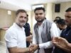 राहुल गांधी को जन्मदिन की बधाई देने पहुंचे जय प्रकाश साहू…