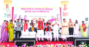 विधानसभा अध्यक्ष डॉ. रमन सिंह ने 20.01 करोड़ रूपए के विकास कार्यों का किया भूमिपूजन एवं लोकार्पण…