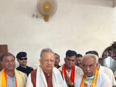 विधानसभा अध्यक्ष डॉ. रमन सिंह एवं पूज्य संत डॉ. युधिष्ठिर लाल जी ने किया दुग्धाभिषेक, वृक्षारोपण एवं सिंधी समाज की मांगों पर हुई चर्चा…