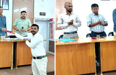 राजस्व वसूली : 10 दिनों में 5 लाख से अधिक की वसूली करने वाले प्रभारी सम्मानित…