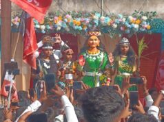 गंडई में धूमधाम से हुई छत्तीसगढ़ महतारी की मूर्ति स्थापना, क्रांति सेना अध्यक्ष अमित बघेल हुए शामिल…