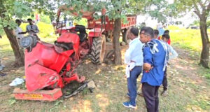 मोहारा बायपास के पास दर्दनाक हादसा : ट्रैक्टर के टायर में हवा भरते समय ब्लास्ट, पेड़ से टकराने के बाद चक्के तले दबकर चालक की मौत…